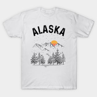 Alaska State Vintage Retro T-Shirt